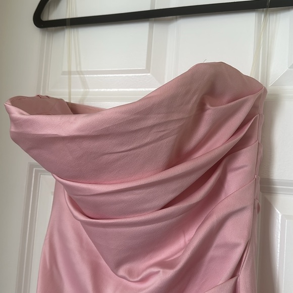 House of CB Jasmine Strapless Satin Corset Dress - Picture 7 of 15